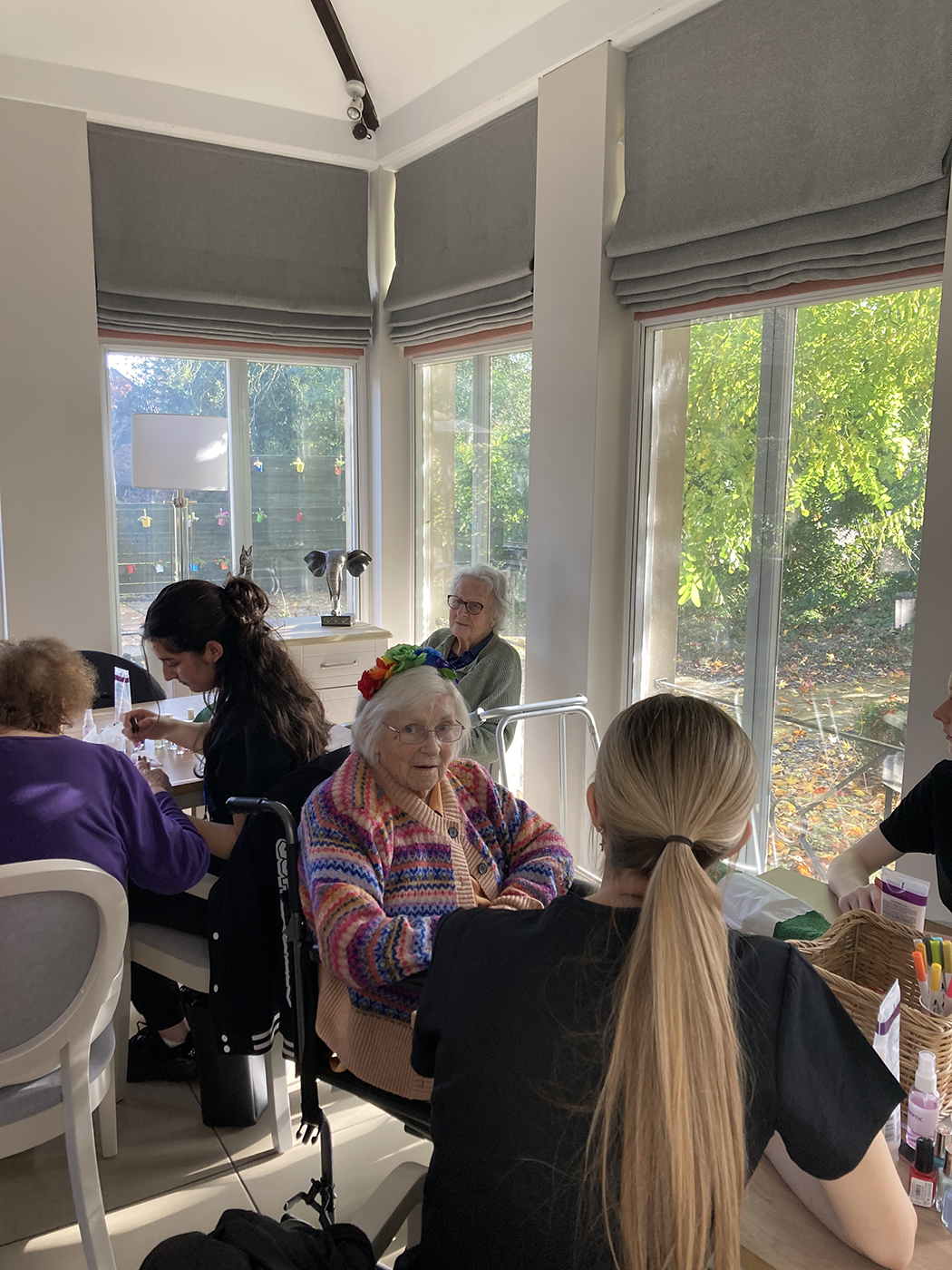 Beauty Therapy students bring the beauty salon to nursing home residents